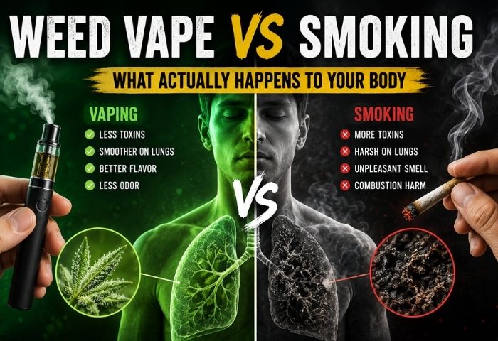 Weed Vape vs Smoking Health Differences, Effects, and Does It Cause Popcorn Lung